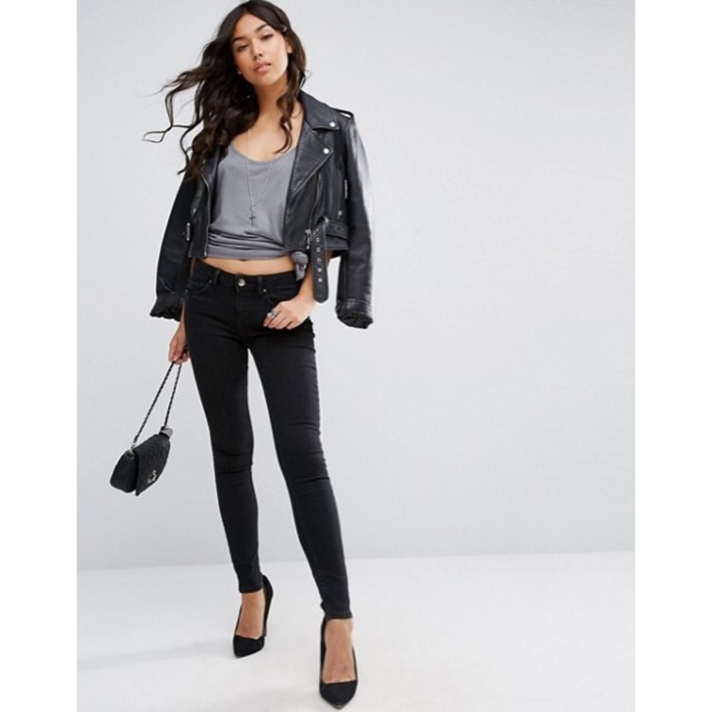 NWT ASOS Mid Rise Skinny Jeans